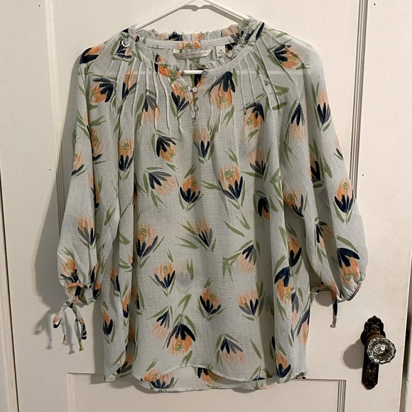 Lauren Conrad Floral Blouse - Picture 1 of 8
